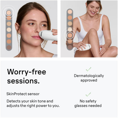 Braun IPL Mini Silk·Expert IPL1115, compact device, permanent hair reduction at home