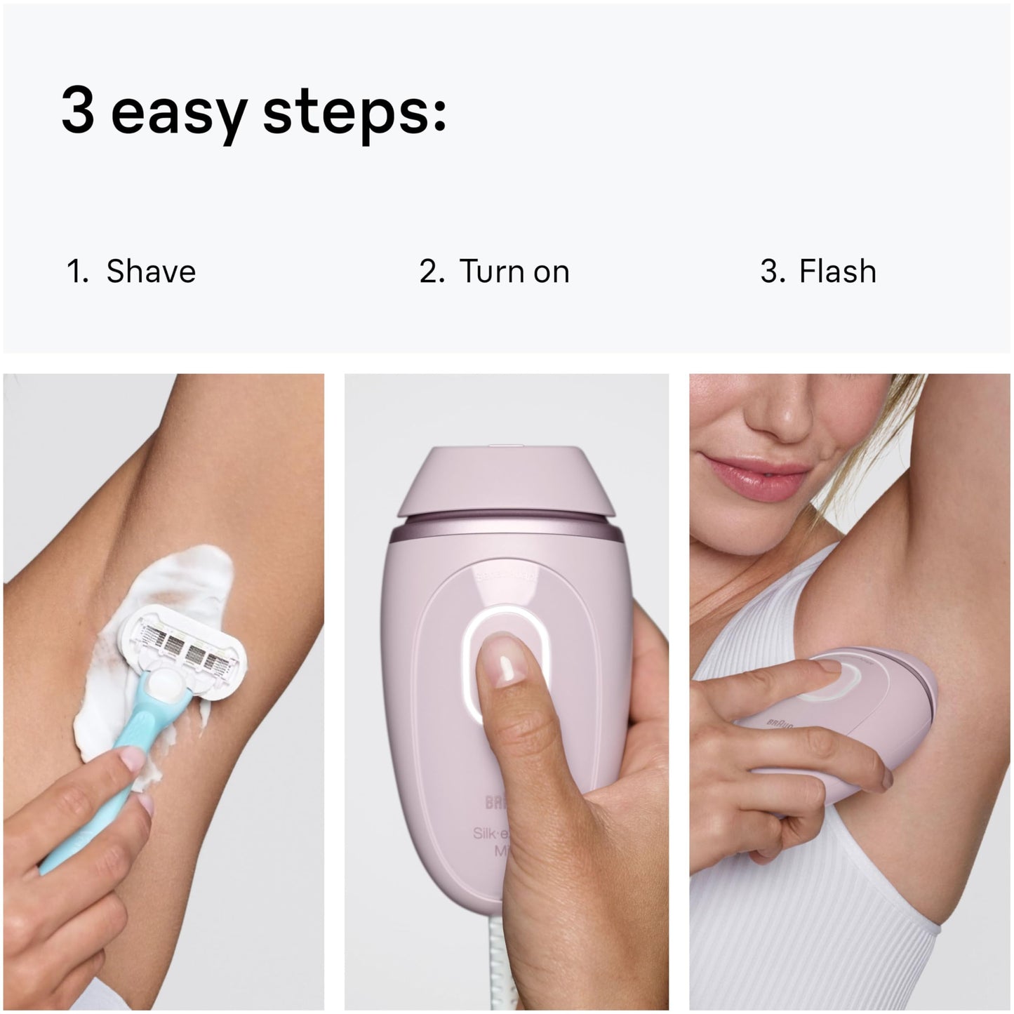 Braun IPL Mini Silk·Expert IPL1111, small portable hair removal device