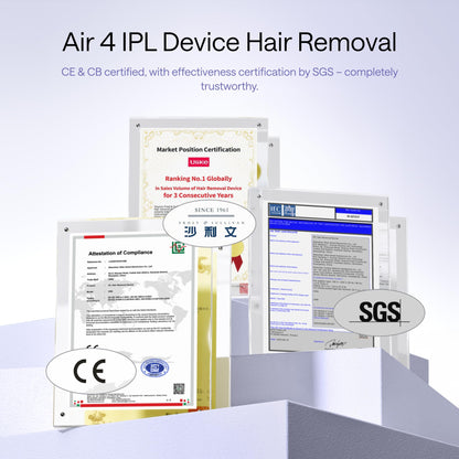 Ulike Air 4 IPL, ice-cooling, fast 10min sessions, home hair removal