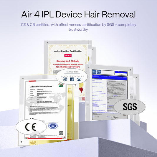 Ulike Air 4 IPL, ice-cooling, fast 10min sessions, home hair removal