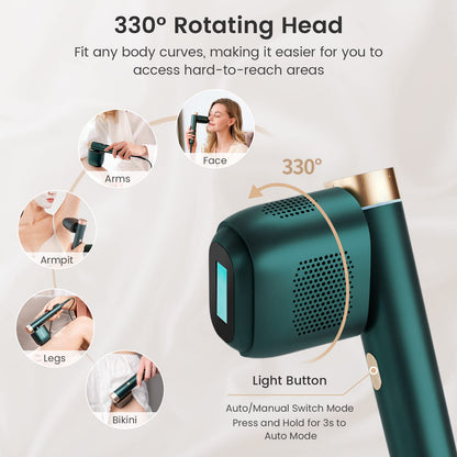 JOVS IPL device, ice-cooling tech, 6 modes, painless full body treatment