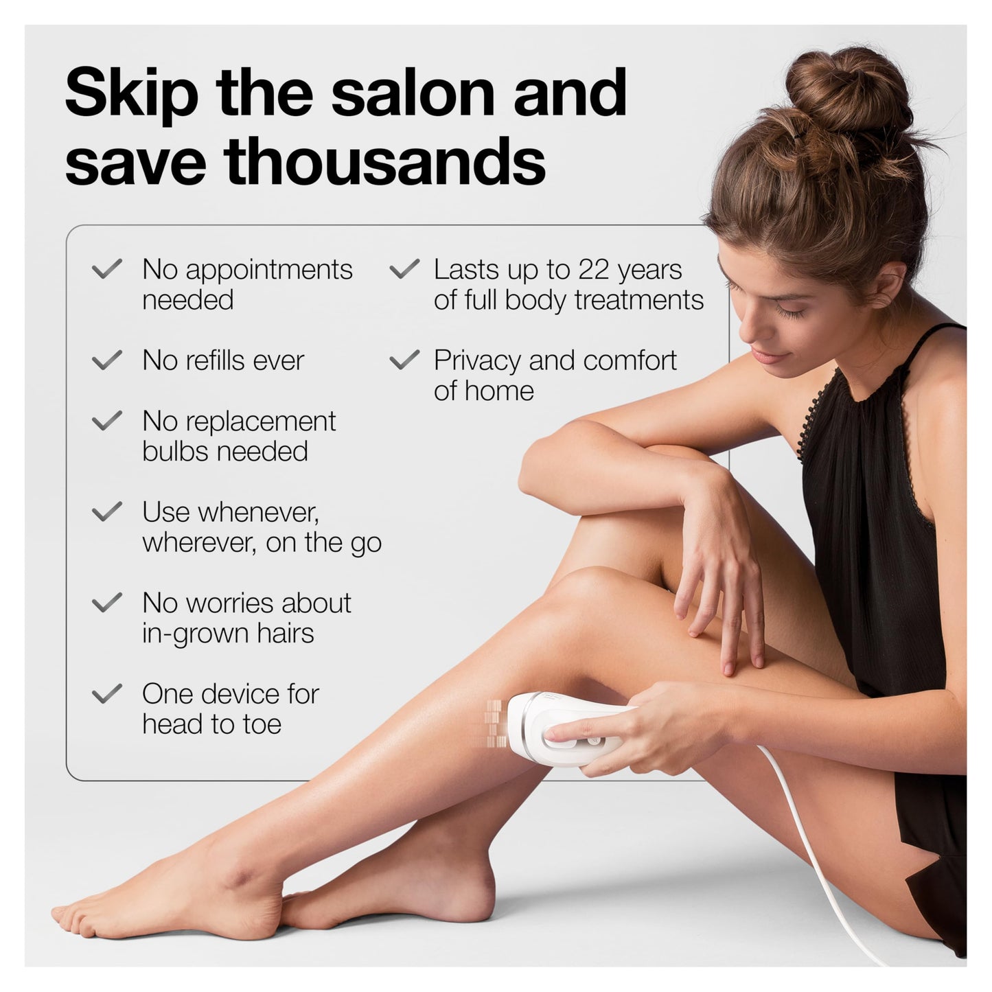 Braun Silk·Expert Pro 3 PL3221, full body & face IPL, long-lasting hair reduction