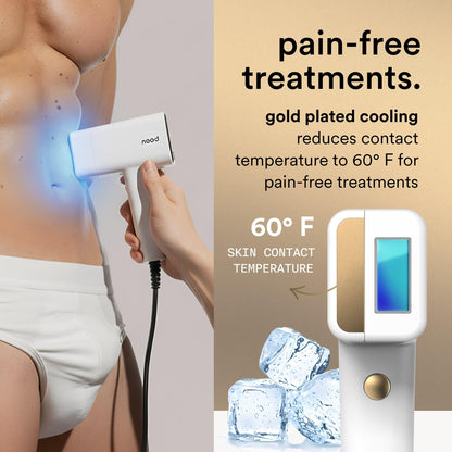 Nood Flasher Pro + serum, IPL device with slow hair regrowth formula