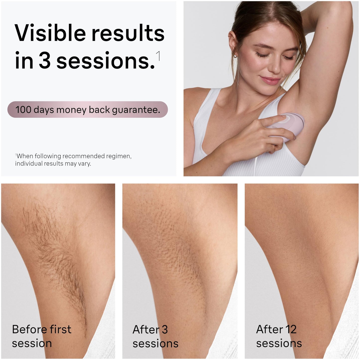Braun IPL Mini Silk·Expert IPL1111, small portable hair removal device