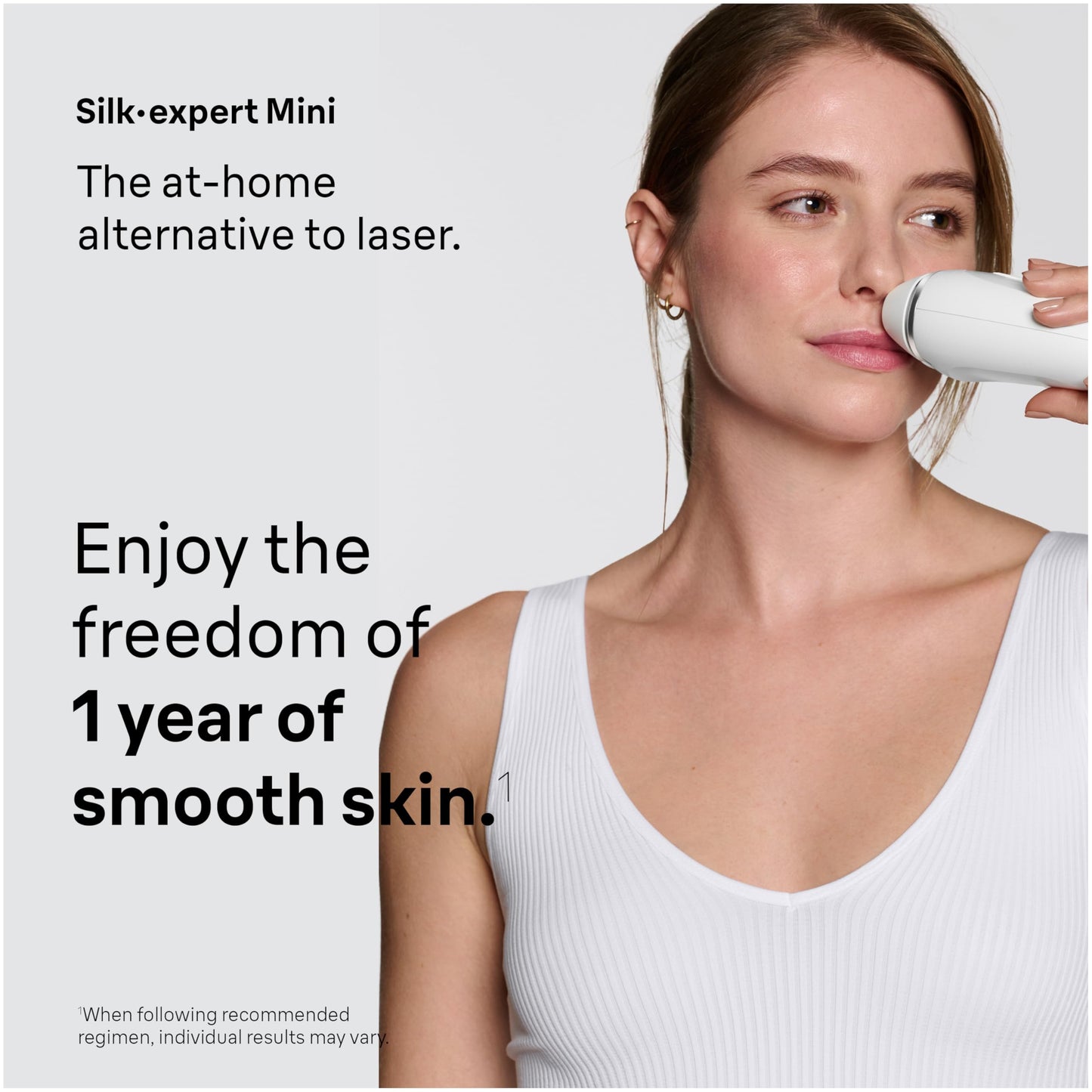 Braun IPL Mini Silk·Expert IPL1115, compact device, permanent hair reduction at home